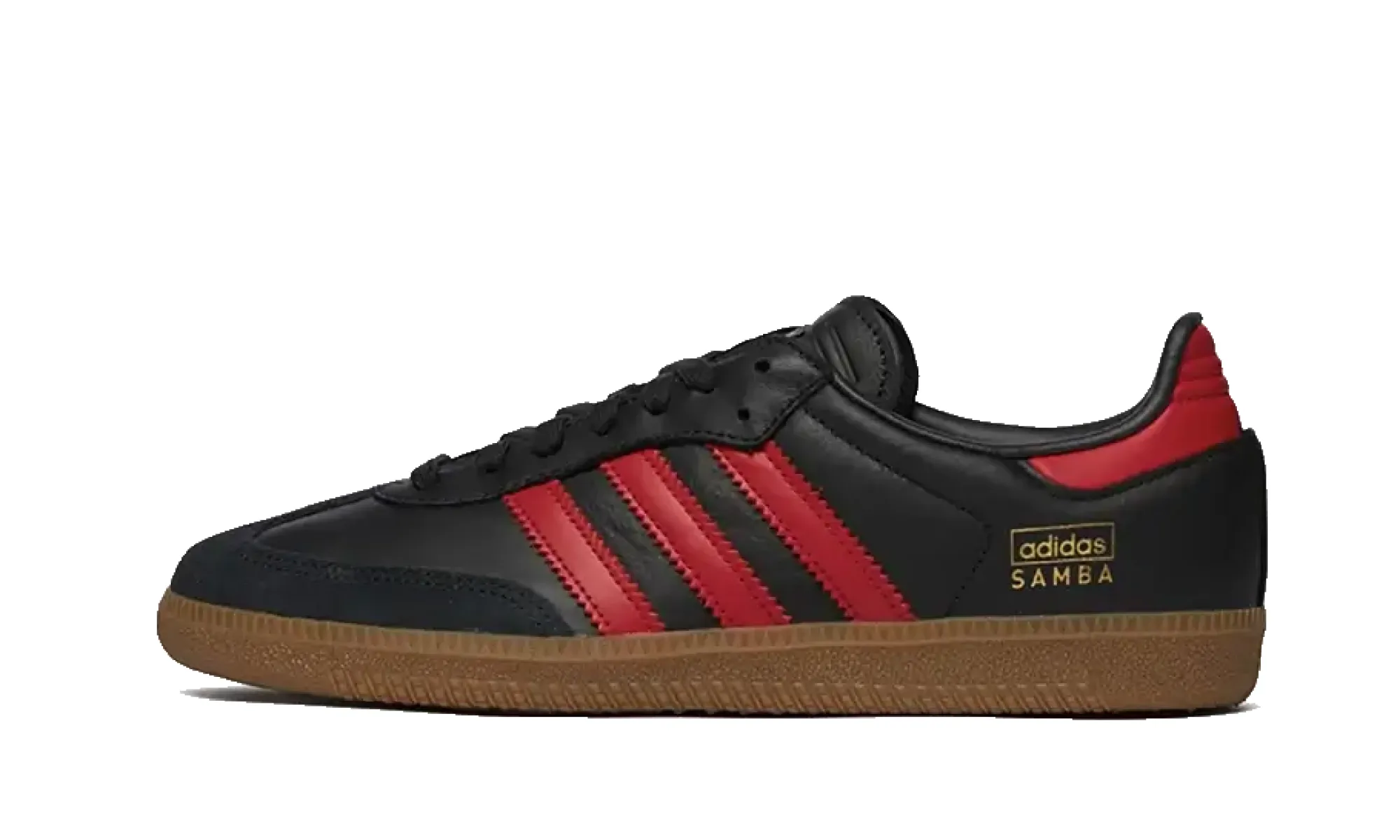 Adidas Samba OG Carbon Better Scarlet Gum sold by Addict Sneakers