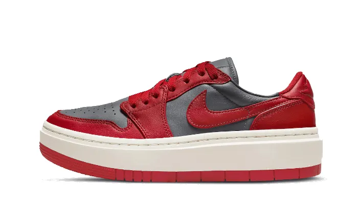 Air Jordan 1 Low Elevate Dark Grey Varsity Red sold by Addict Sneakers