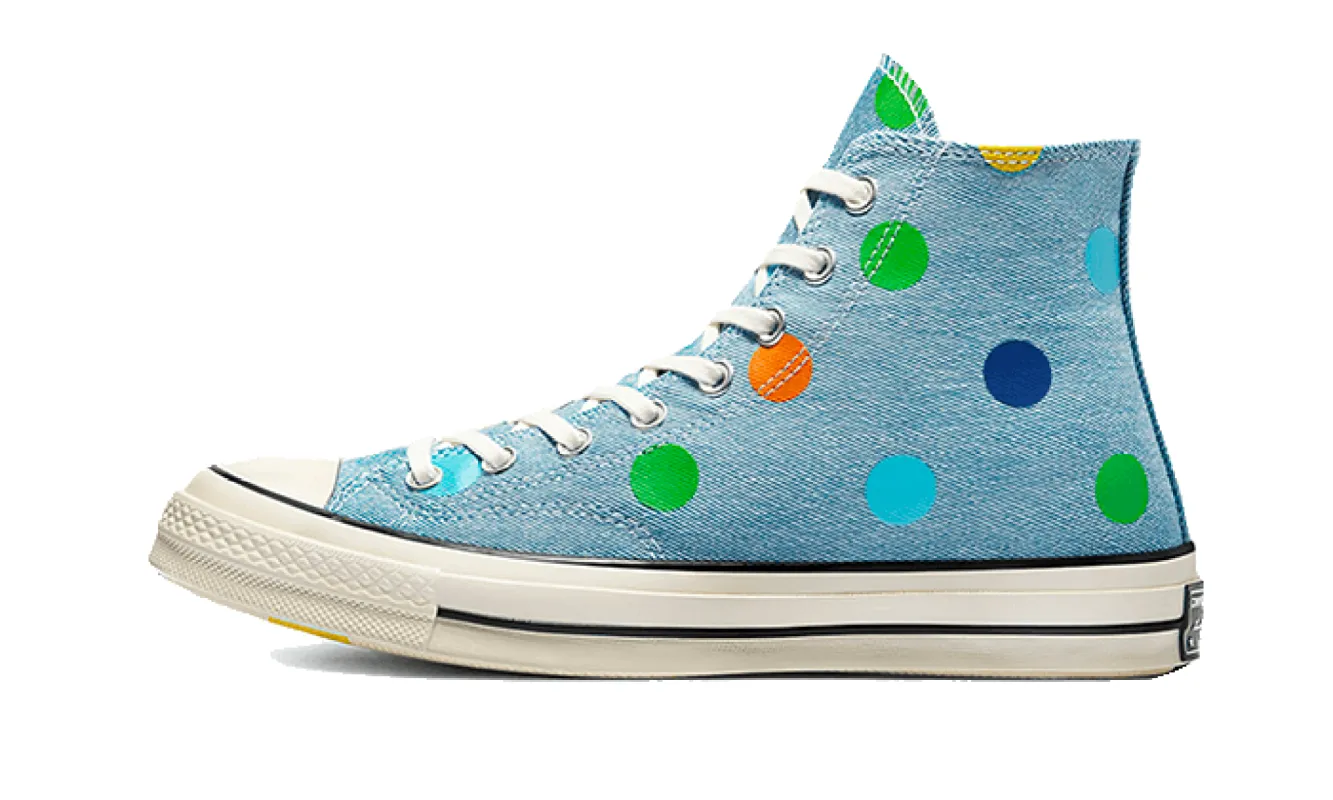 Converse Chuck Taylor All-Star 70s Hi Golf Wang Denim Polka Dots sold by Addict Sneakers