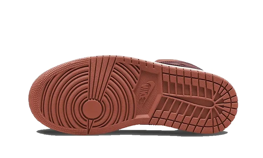 Air Jordan 1 Mid Dusty Peach Night Maroon sold by Addict Sneakers product image thumbnail 3