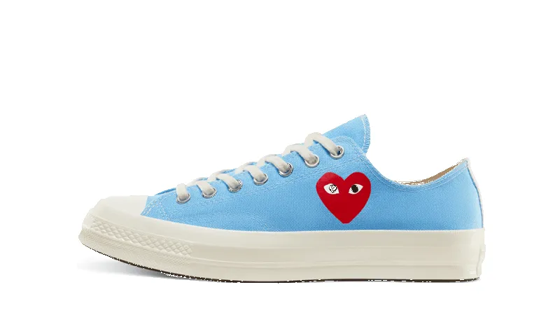 Converse Chuck Taylor All-Star 70s Ox Comme des Garçons PLAY Bright Blue sold by Addict Sneakers