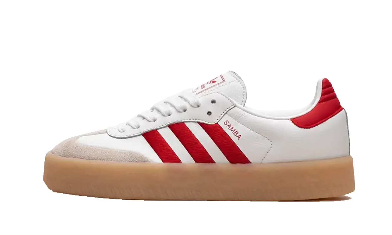 Adidas Sambae White Better Scarlet Gum sold by Addict Sneakers