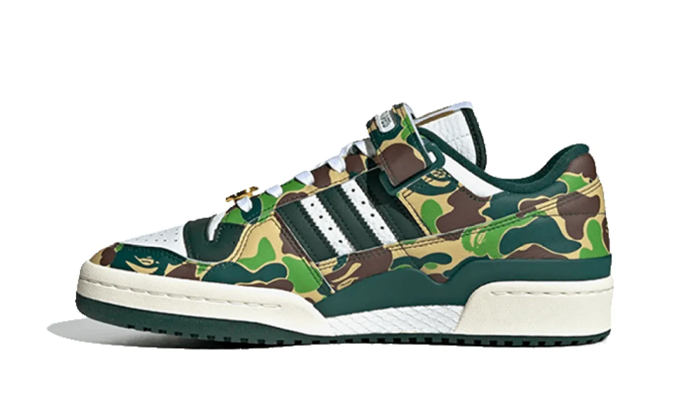 Adidas Forum 84 Low Bape 30th Anniversary Green Camo sold by Addict Sneakers