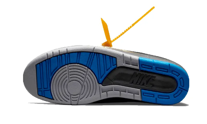 Air Jordan 2 Retro Low SP Off-White Black Blue sold by Addict Sneakers product image thumbnail 3