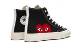 Converse Chuck Taylor All-Star 70s Hi Comme des Garçons PLAY Black sold by Addict Sneakers