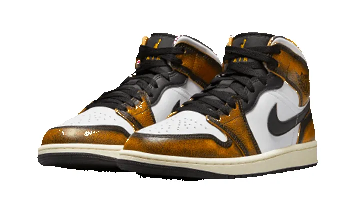 Air Jordan 1 Mid SE Orange Wear-Away sold by Addict Sneakers product image thumbnail 2