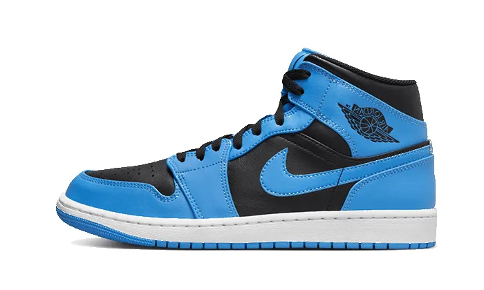 Air Jordan 1 Mid University Blue Black sold by Addict Sneakers