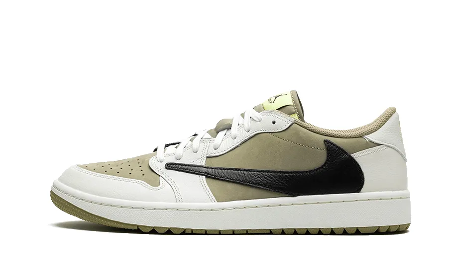 Air Jordan 1 Retro Low Golf Travis Scott Neutral Olive sold by Addict Sneakers
