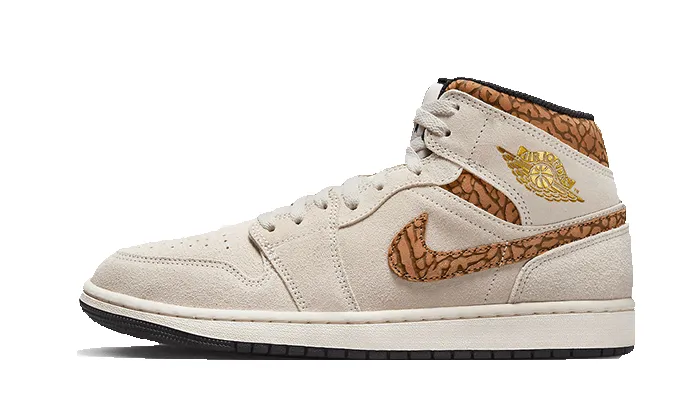 Air Jordan 1 Mid SE Brown Elephant sold by Addict Sneakers
