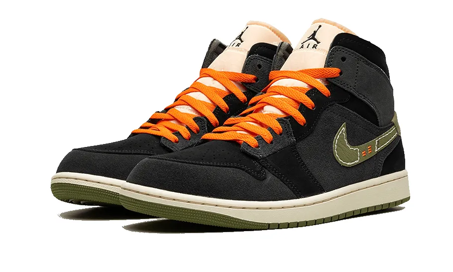 Air Jordan 1 Mid SE Craft Anthracite Light Olive sold by Addict Sneakers product image thumbnail 2