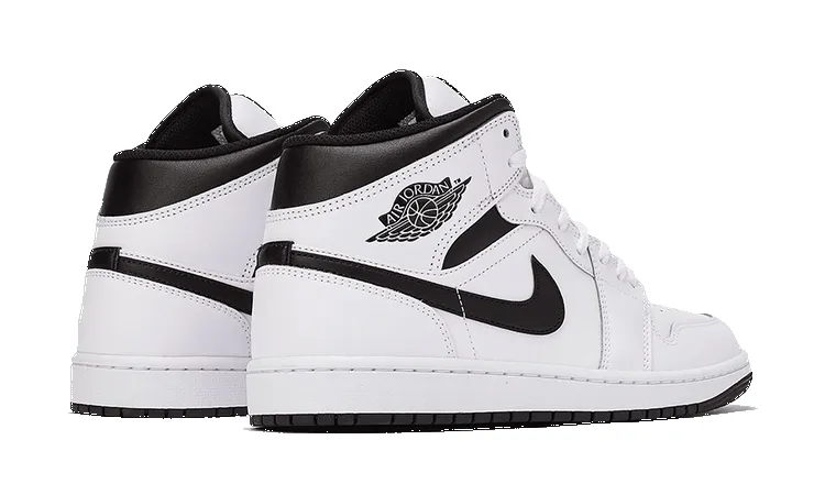 Air Jordan 1 Mid White Black sold by Addict Sneakers product image thumbnail 3