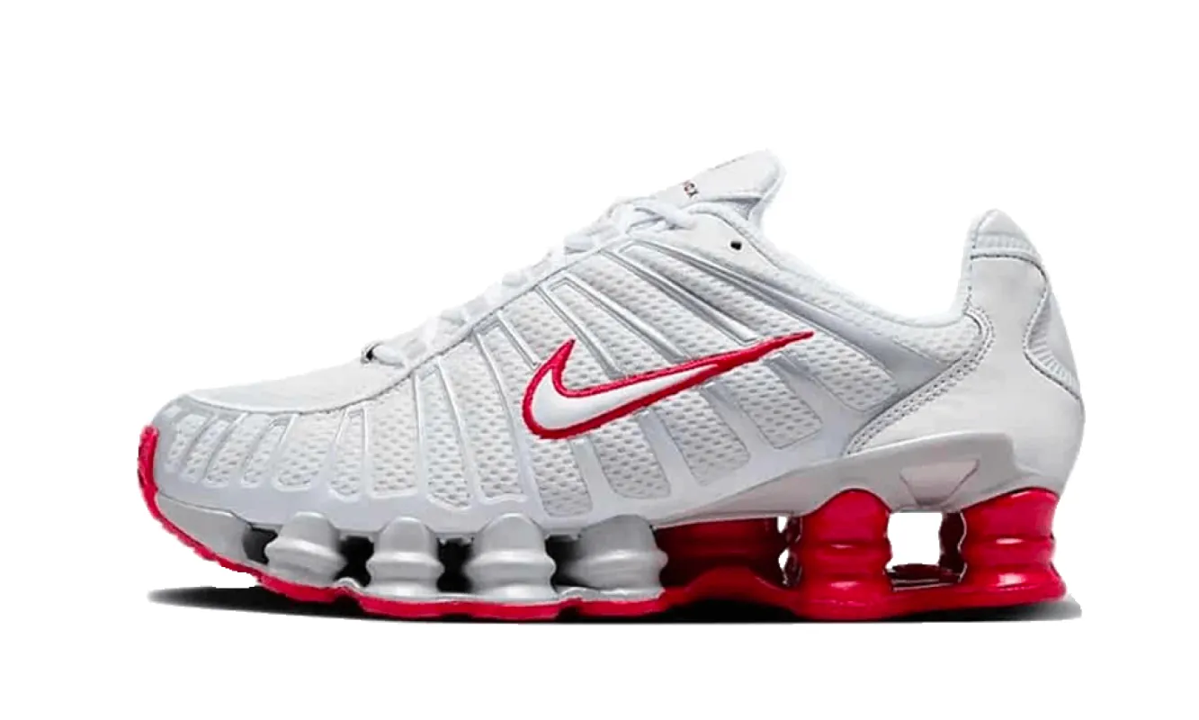 Nike Shox TL Platinum Tint Gym Red sold by Addict Sneakers