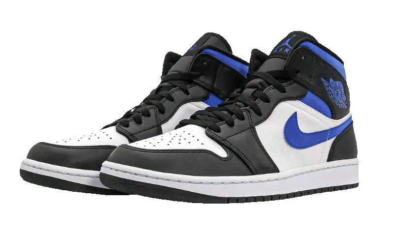 Air Jordan 1 Mid White Black Racer Blue sold by Addict Sneakers product image thumbnail 2