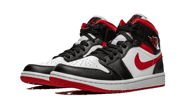 Air Jordan 1 Mid Gym Red Black White sold by Addict Sneakers product image thumbnail 2