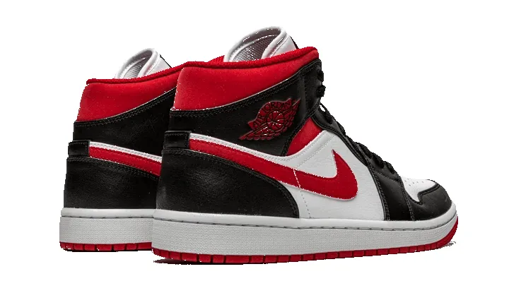 Air Jordan 1 Mid Gym Red Black White sold by Addict Sneakers product image thumbnail 3