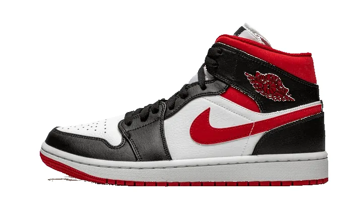 Air Jordan 1 Mid Gym Red Black White sold by Addict Sneakers