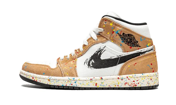 Air Jordan 1 Mid SE Brushstroke sold by Addict Sneakers