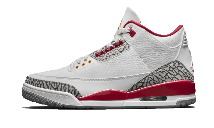 Air Jordan 3 Retro Cardinal Red sold by Addict Sneakers