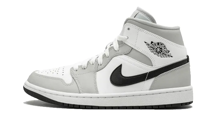 Air Jordan 1 Mid White Light Smoke Grey sold by Addict Sneakers
