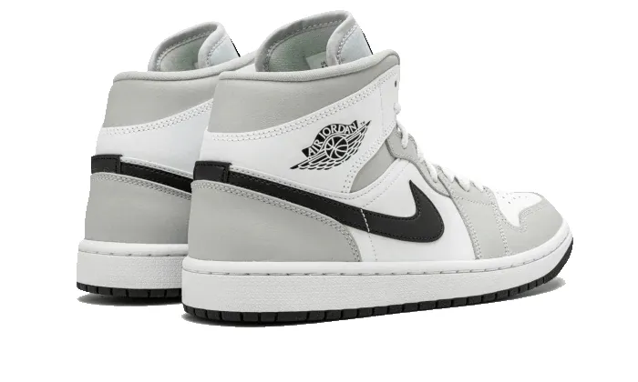 Air Jordan 1 Mid White Light Smoke Grey sold by Addict Sneakers product image thumbnail 3