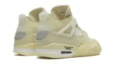Air Jordan 4 Retro Off White Sail sold by Addict Sneakers