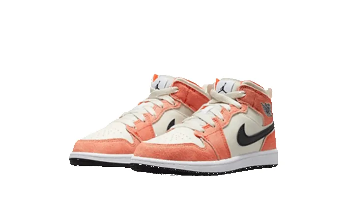 Air Jordan 1 Mid Se Orange Suede Enfant Ps sold by Addict Sneakers product image thumbnail 2