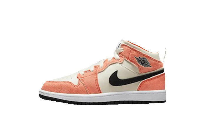 Air Jordan 1 Mid Se Orange Suede Enfant Ps sold by Addict Sneakers