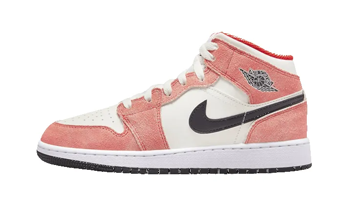 Air Jordan 1 Mid Se Orange Suede sold by Addict Sneakers