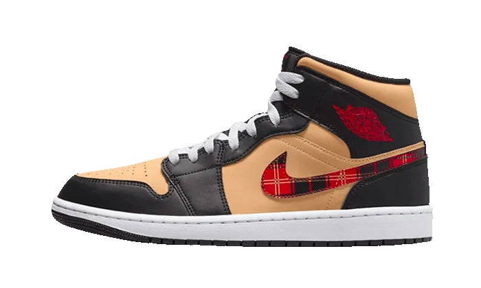 Air Jordan 1 Mid Se Tartan Swoosh sold by Addict Sneakers