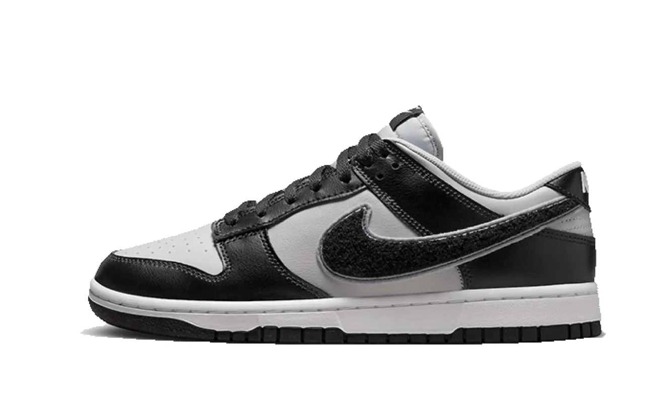 Nike Dunk Low Chenille Swoosh Grey Black made by Nike