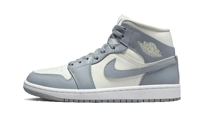 Air Jordan 1 Mid Grey Sail sold by Addict Sneakers