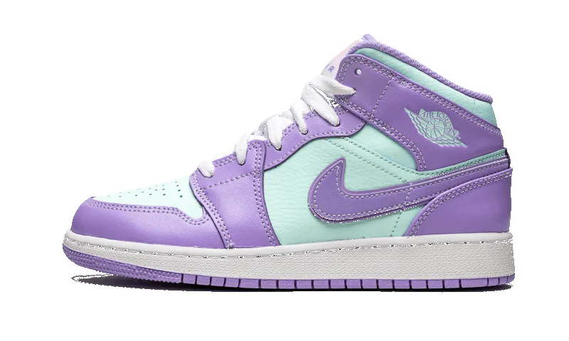 Air Jordan 1 Mid Purple Aqua sold by Addict Sneakers