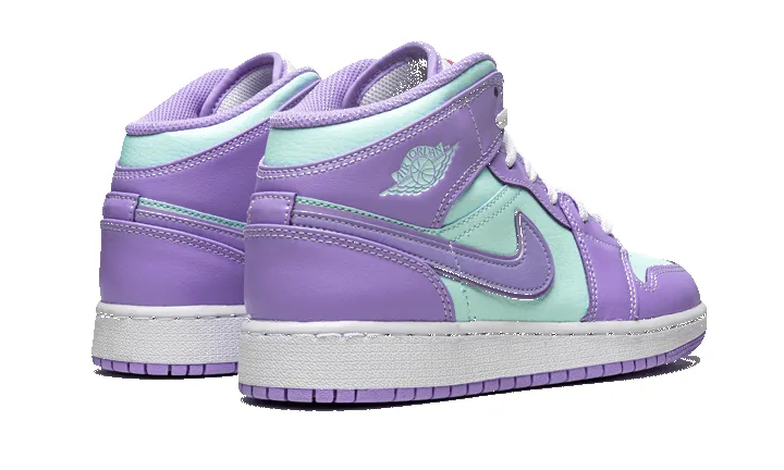 Air Jordan 1 Mid Purple Aqua sold by Addict Sneakers product image thumbnail 3