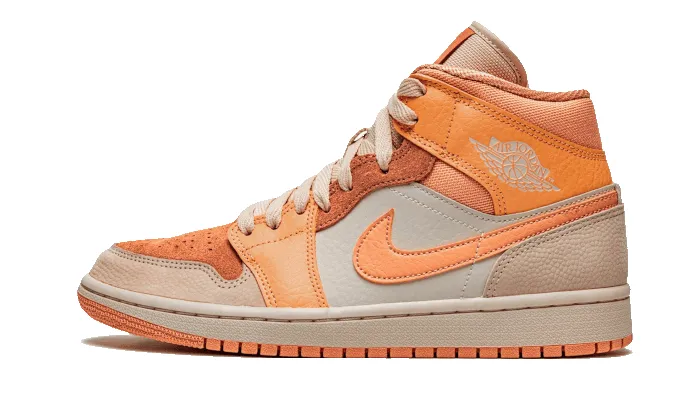 Air Jordan 1 Mid Apricot Orange sold by Addict Sneakers