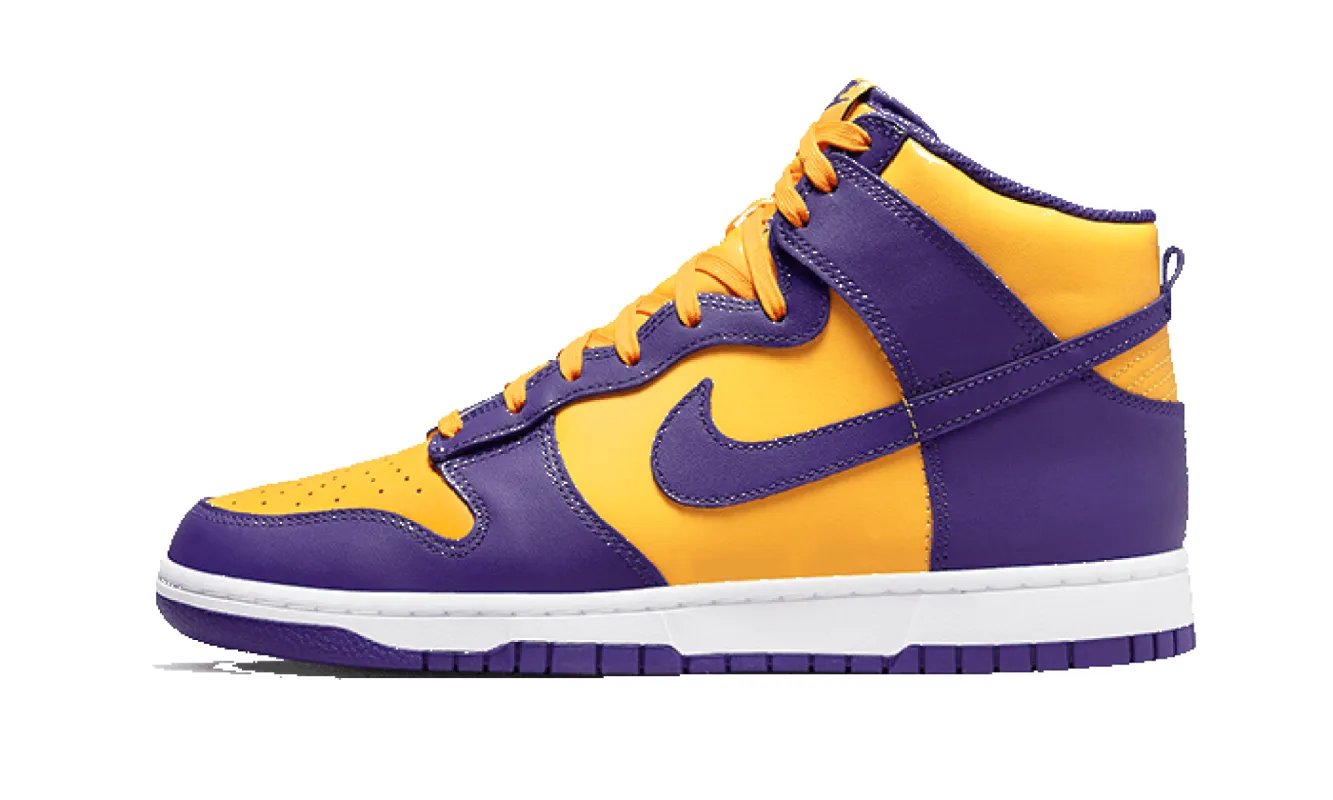 Nike Dunk High Lakers sold by Addict Sneakers