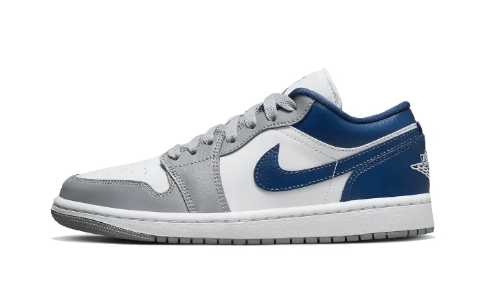 Air Jordan 1 Low White Grey Blue sold by Addict Sneakers