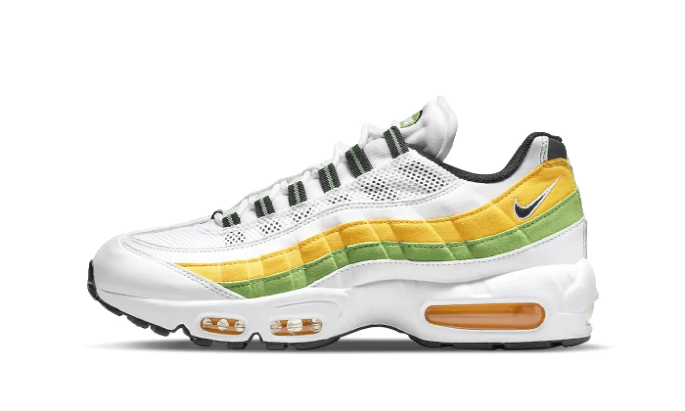 Nike Air Max 95 Essential White Green Apple Tour Yellow sold by Addict Sneakers