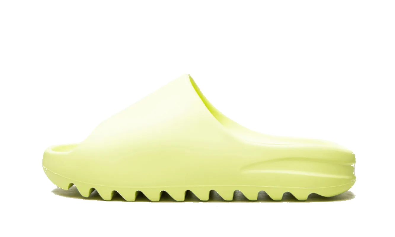 Adidas Yeezy Slide Glow Green Restock Pair 2022 sold by Addict Sneakers