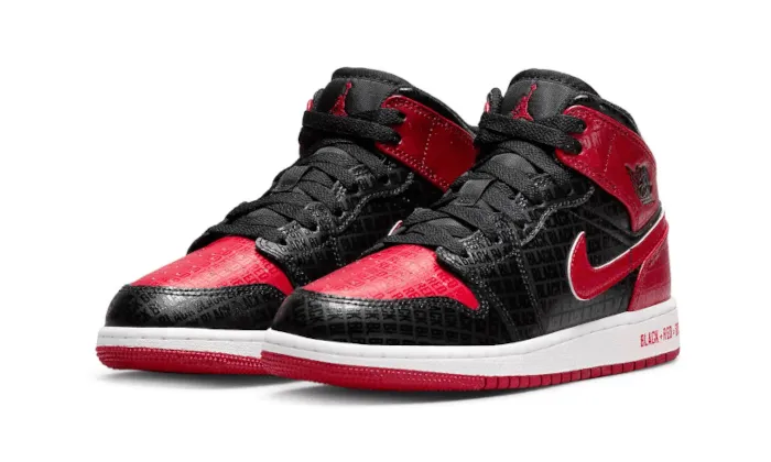 Air Jordan 1 Mid Bred Text sold by Addict Sneakers product image thumbnail 2