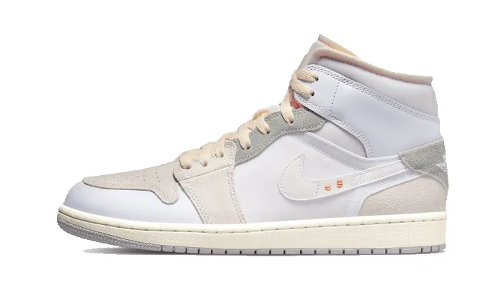 Air Jordan 1 Mid Se Craft Inside Out White Grey sold by Addict Sneakers