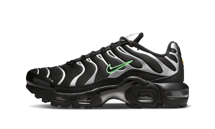 Nike Air Max Plus Black Silver Green Strike sold by Addict Sneakers
