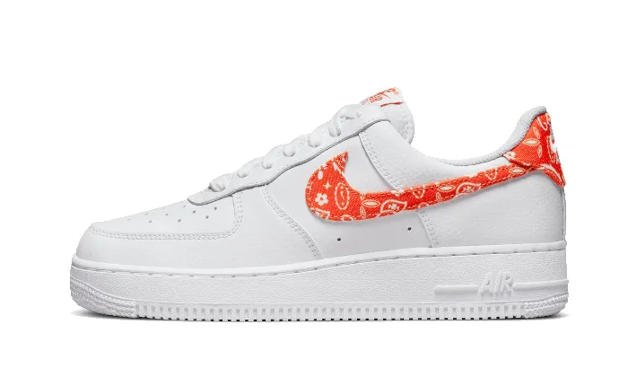 Nike Air Force 1 Low 07 Essential Orange Paisley sold by Addict Sneakers