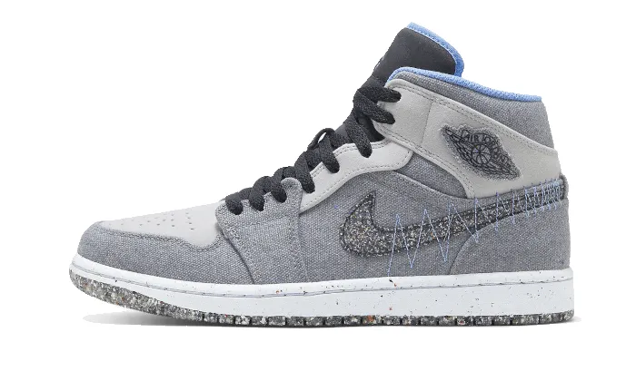 Air Jordan 1 Mid Crater Grey University Blue sold by Addict Sneakers