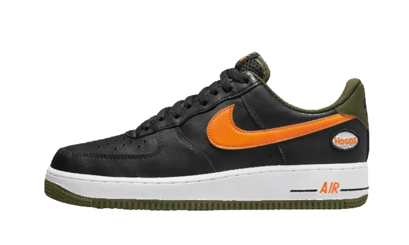 Nike Air Force 1 Low 07 Hoops Black University Gold sold by Addict Sneakers