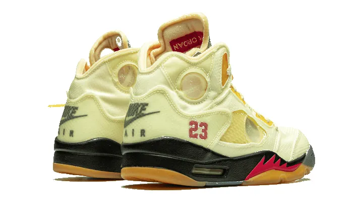 Air Jordan 5 Retro Off White Sail sold by Addict Sneakers product image thumbnail 3