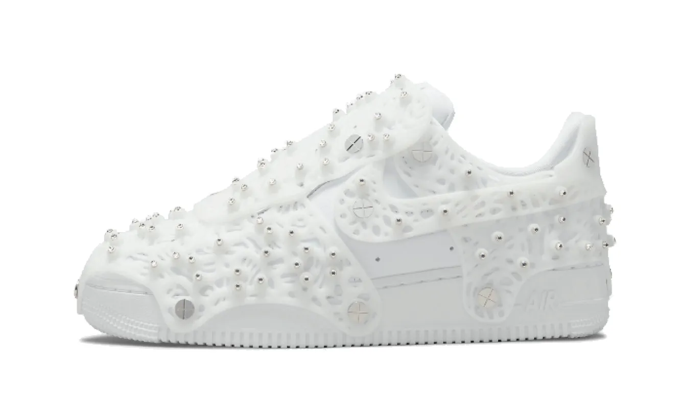 Nike Air Force 1 Low Swarovski Triple White made by Addict Sneakers