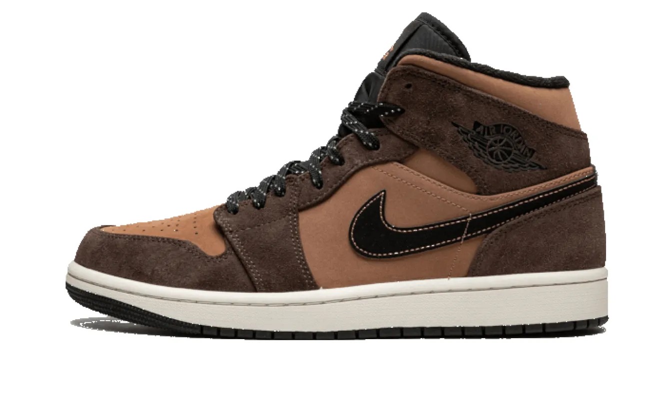 Air Jordan 1 Mid Earthy Brown sold by Addict Sneakers