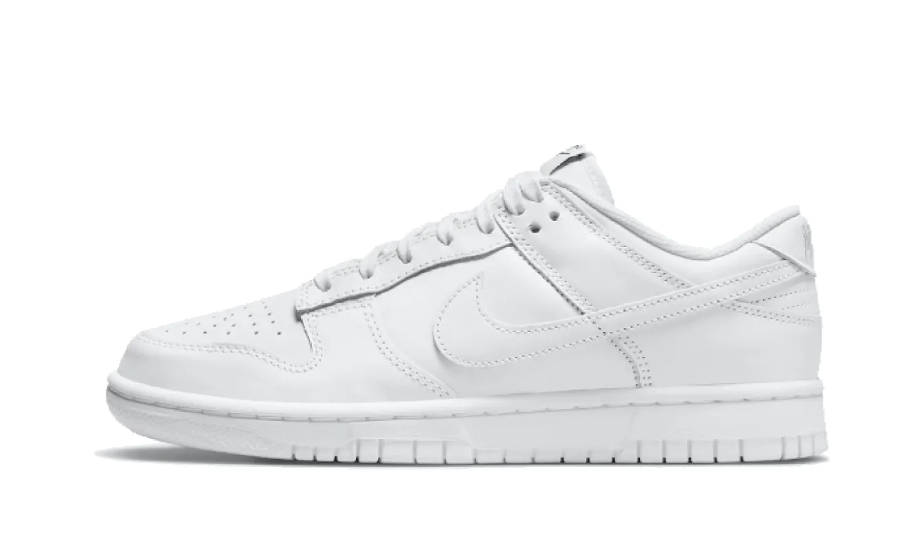 Nike Dunk Low Triple White 2021 sold by Addict Sneakers