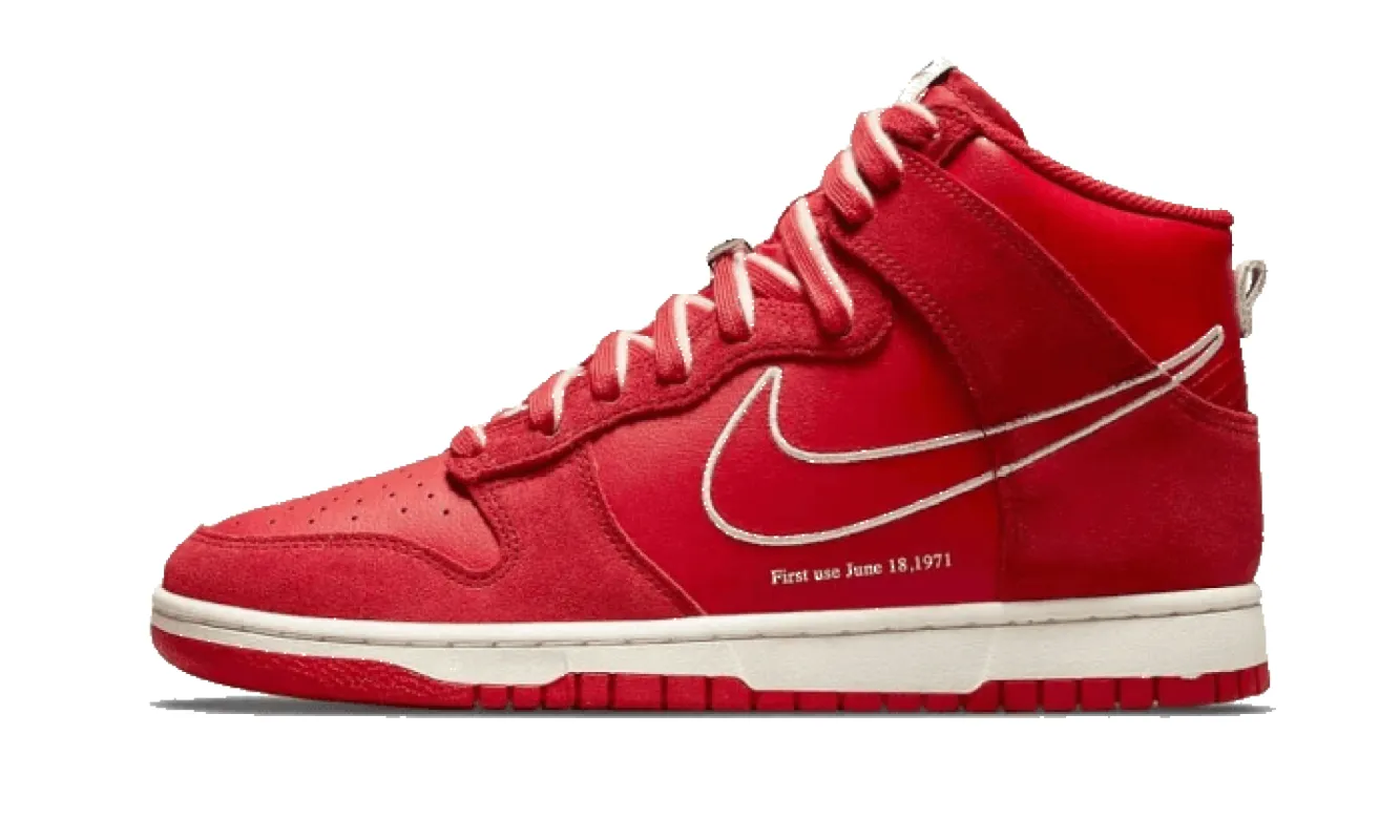 Nike Dunk High First Use University Red sold by Addict Sneakers