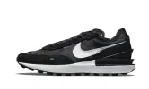 Nike Waffle One Black White Swoosh sold by Addict Sneakers